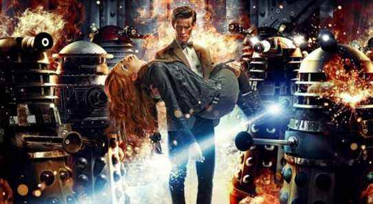 Doctor Who Asylum of the Daleks, eleven carrying amy