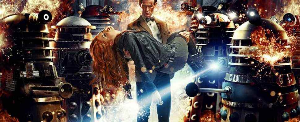 Doctor Who Asylum of the Daleks, eleven carrying amy