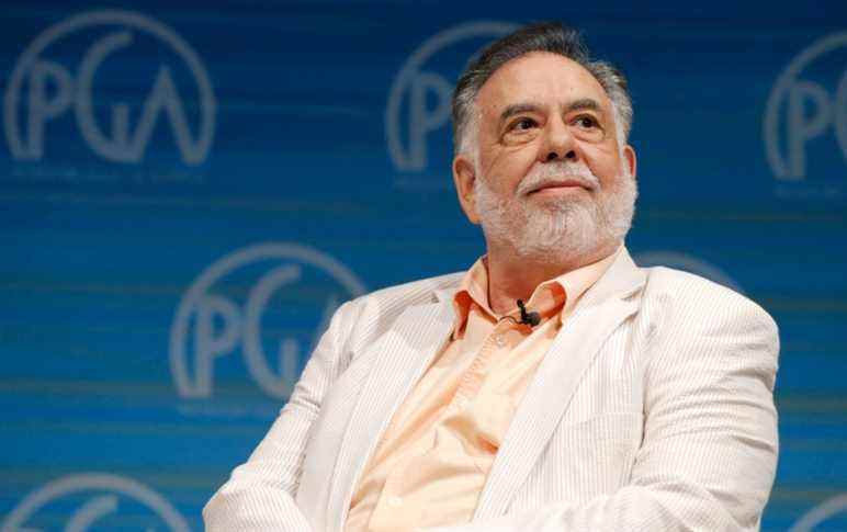 Francis Ford Coppola prend la parole sur scène lors de la conférence Produced By - Day 2 aux studios Warner Bros. le dimanche 8 juin 2014 à Burbank, en Californie. (Photo de Todd Williamson/Invision pour Producers Guild of America/AP Images)