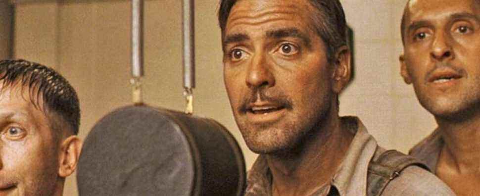 George Clooney révèle la note qu'il a reçue de Joel Coen qui l'a totalement aidé à traverser son premier O Brother, Where Art Thou?  Scène