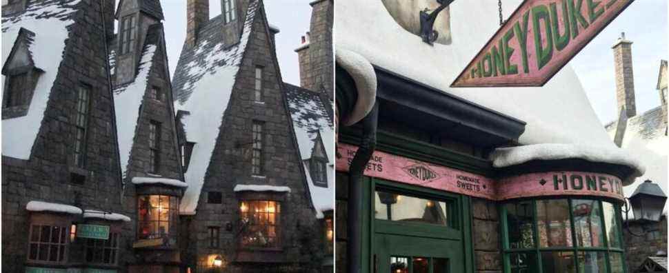 Collage Of Hogsmeade In Harry Potter Series