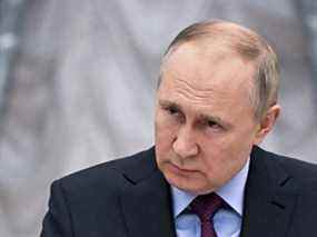 Le président russe Vladimir Poutine s'exprime lors d'une conférence de presse au Kremlin à Moscou.