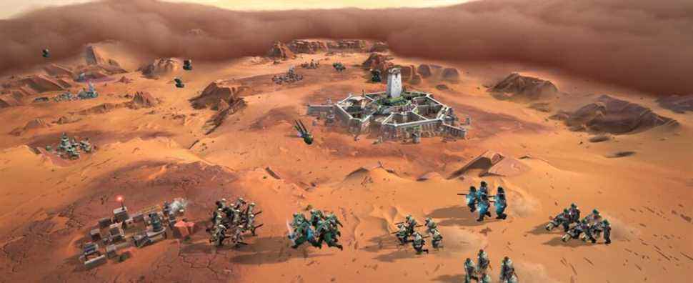 Le nouveau gameplay de Dune: Spice Wars montre un monde ouvert isométrique plein de combats