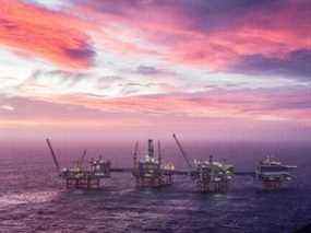 Un gisement de pétrole en mer du Nord.
