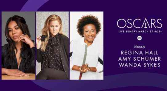 Les Oscars auront des hôtes cette année : Amy Schumer, Wanda Sykes et Regina Hall