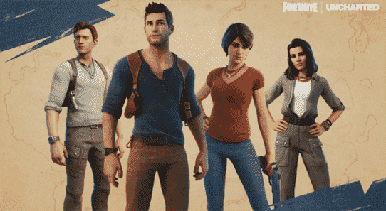 Les versions de films et de jeux vidéo Uncharted de Nathan Drake et Chloe Frazer se dirigent vers Fortnite