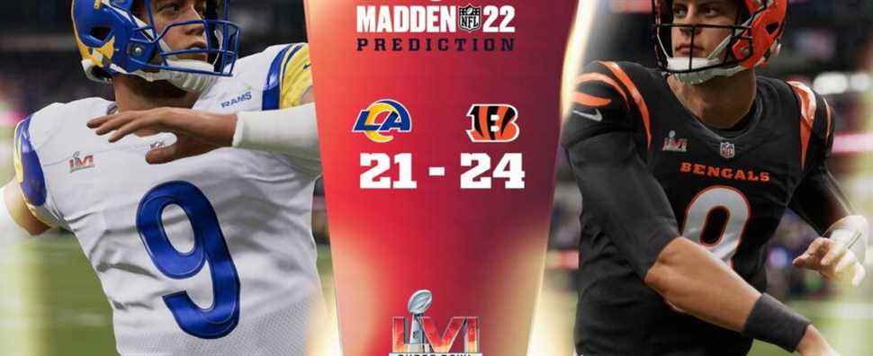 Madden prédit une victoire acharnée des Bengals au Super Bowl