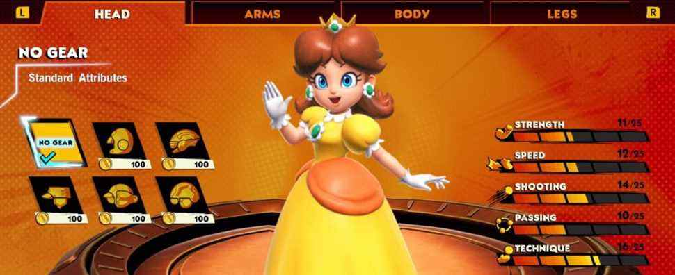Mettez la princesse Daisy dans Mario Strikers ou I Riot