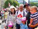 Les défenseurs de l'anti-confinement menés par Randy Hillier (au centre) devant la Cour suprême du Canada le jour de la fête du Canada, le 1er juillet 2021. ERROL MCGIHON, Postmedia  