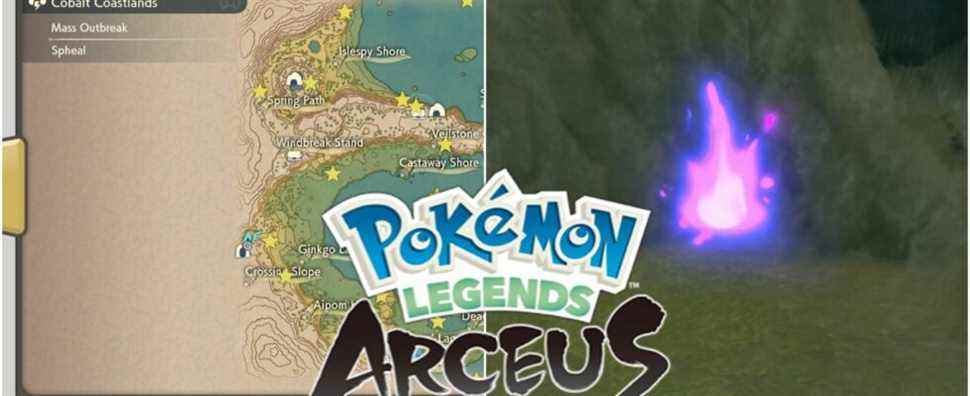 Pokemon Legends: Arceus – Tous les emplacements Wisp dans les terres côtières de Cobalt