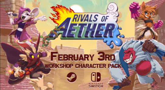 Rivals of Aether ajoute quatre personnages créés par la communauté sur Switch