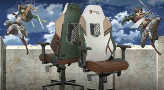 Secretlab célèbre l'Attaque des Titans avec une nouvelle chaise de jeu