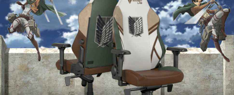Secretlab célèbre l'Attaque des Titans avec une nouvelle chaise de jeu