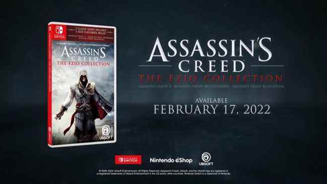 Assassin's Creed Le commutateur de la collection Ezio