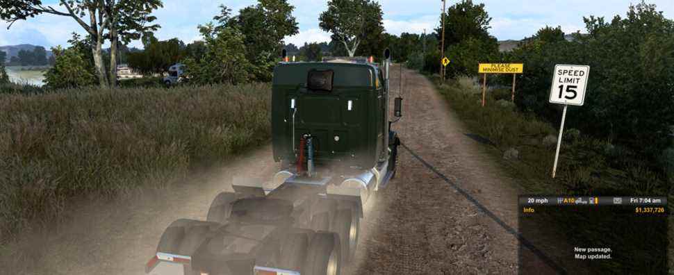 Truck Simulator 1.44 fait l'impensable sur des routes non balisées