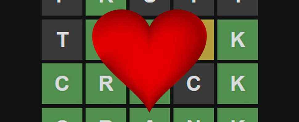 Un fan de Wordle conçoit sa propre carte de la Saint-Valentin basée sur le jeu