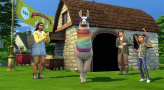 Voici l'extension Cottage Living des Sims 4 expliquée par un lama