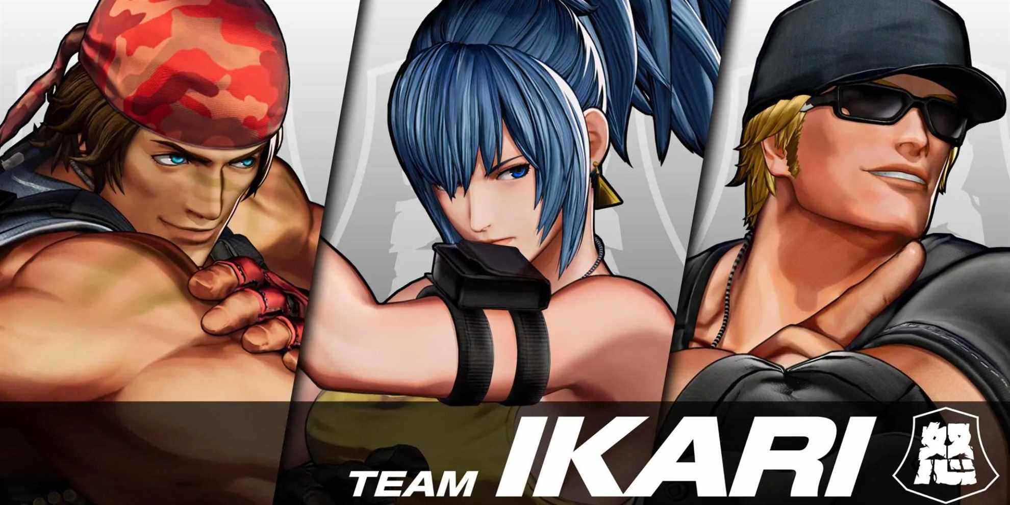 L'équipe Ikari dans The King of Fighters 15