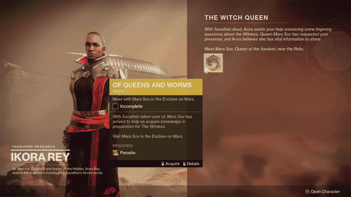 Destiny 2: Guide de la reine sorcière Osteo Striga, Parasite et Dead Messenger
