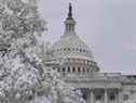 Le Capitole américain après une tempête hivernale sur la région de la capitale le 3 janvier 2022 à Washington, DC. 
