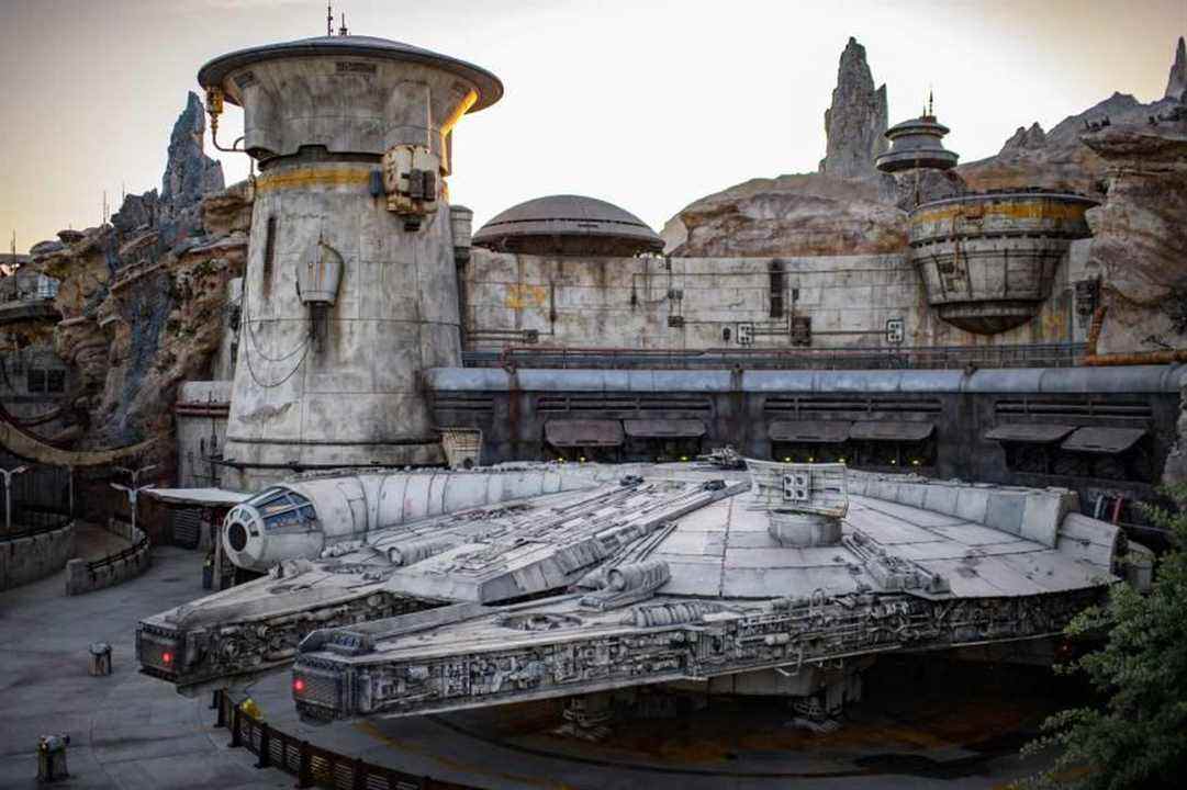Faucon Millenium à Galaxy's Edge à Disneyland