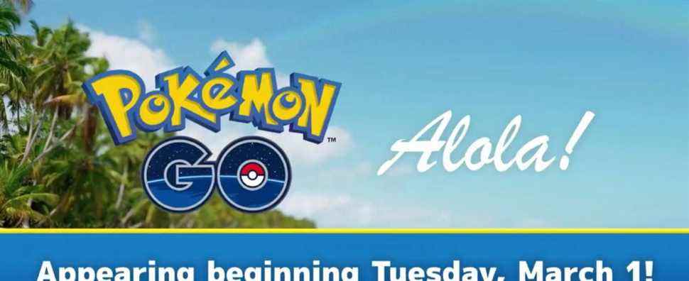 Pokemon GO ajoutera Alola Pokemon le 1er mars