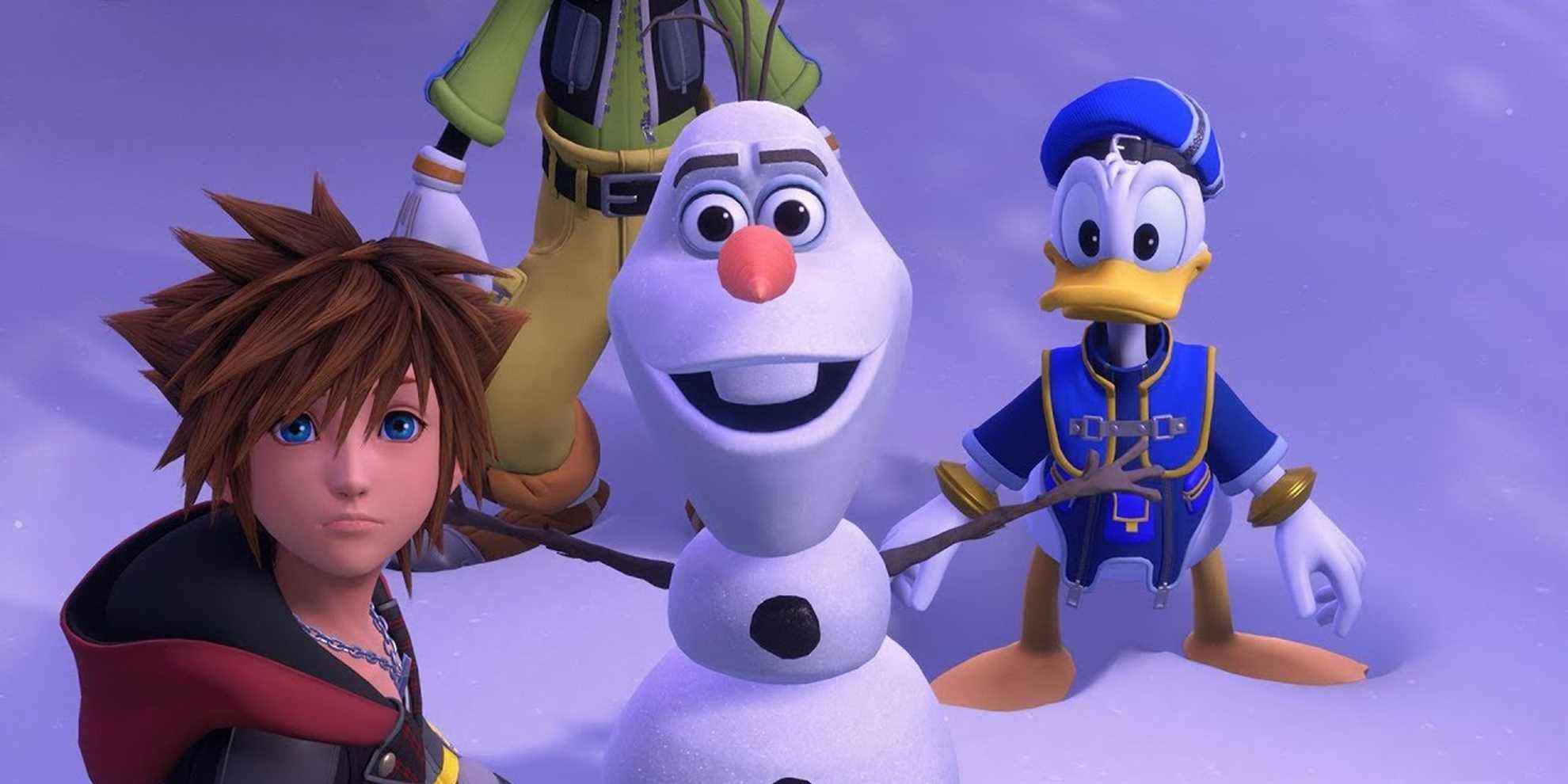 Sora et ses amis trouvent Olaf