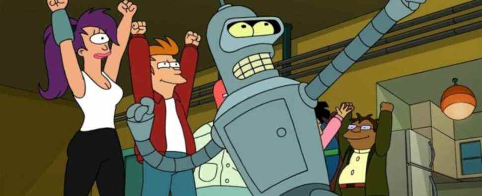 Bender, Fry, and Leela from Futurama