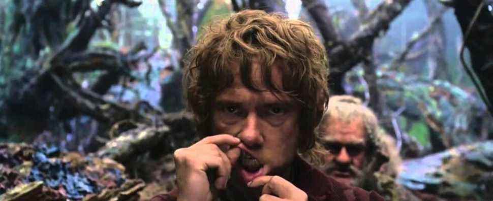 Bilbo crazy in Mirkwood
