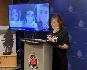 Lori Bevan parle de sa fille Emily Bailey, qui a été portée disparue à Hamilton le 10 janvier 2022. SCOTT LAURIE/TORONTO SUN