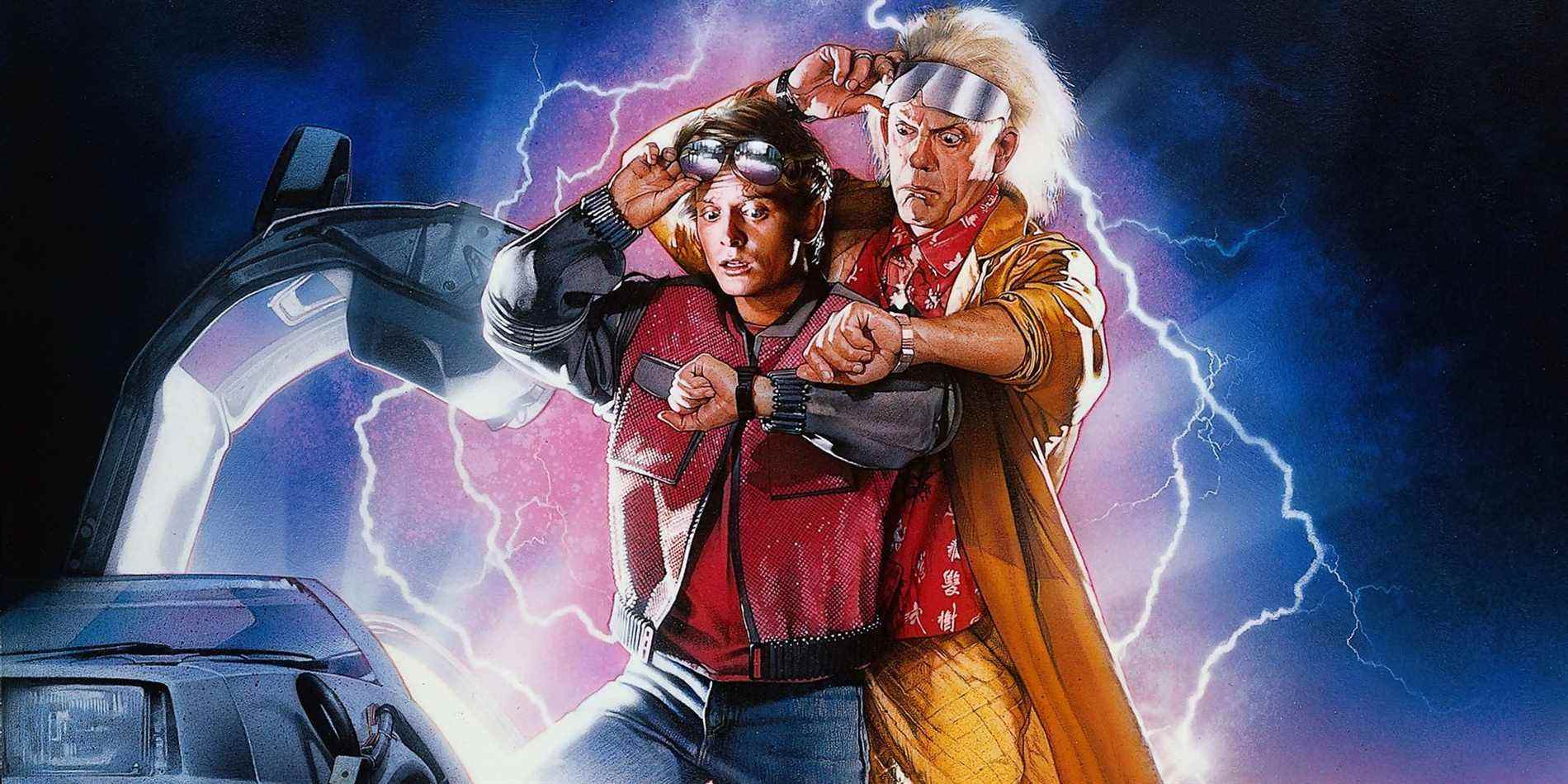 Doc et Marty sur l'affiche de Retour vers le futur II