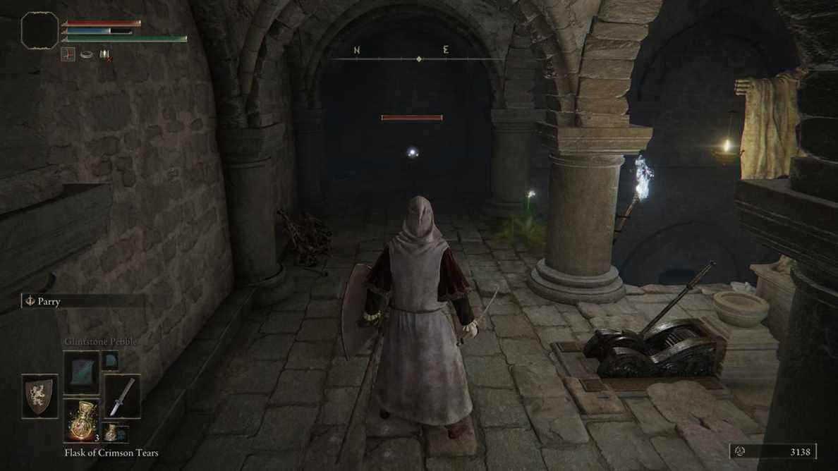 Le levier qui ouvre la porte dans Stormfoot Catacombs 