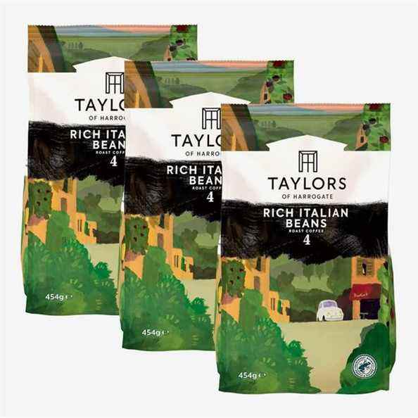 Taylors of Harrogate Rich Grains de café italiens