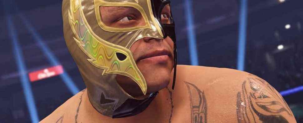 wwe 2k22 rey mysterio black and gold mask