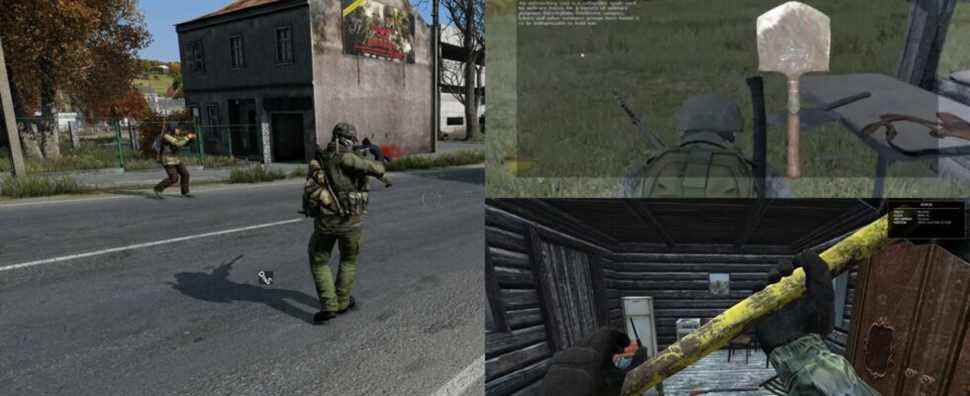 Showcase of the Shovel and Sledgehammer from Dayz.