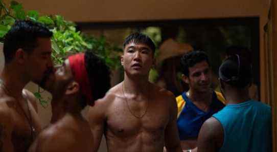 Joel Kim Booster in the film FIRE ISLAND. Photo by Jeong Park. Courtesy of Searchlight Pictures. © 2022 20th Century Studios All Rights Reserved