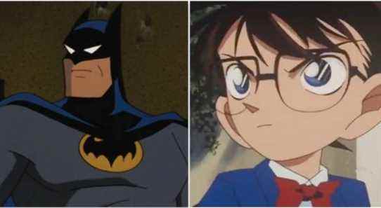 Batman from the animated series and Conan from Case Closed