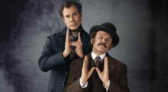 Will Ferrell and John C Reilly on the poster for Holmes and Watson