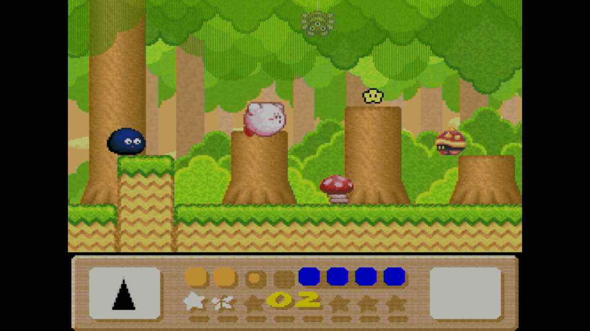 Une capture d'écran de Kirby's Dream Land 3