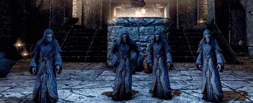Skyrim The Greybeards Members Elder Scrolls High Hrothgar