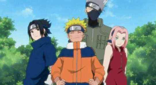 Naruto, Sasuke, Sakura, and Kakashi - The members of Team 7
