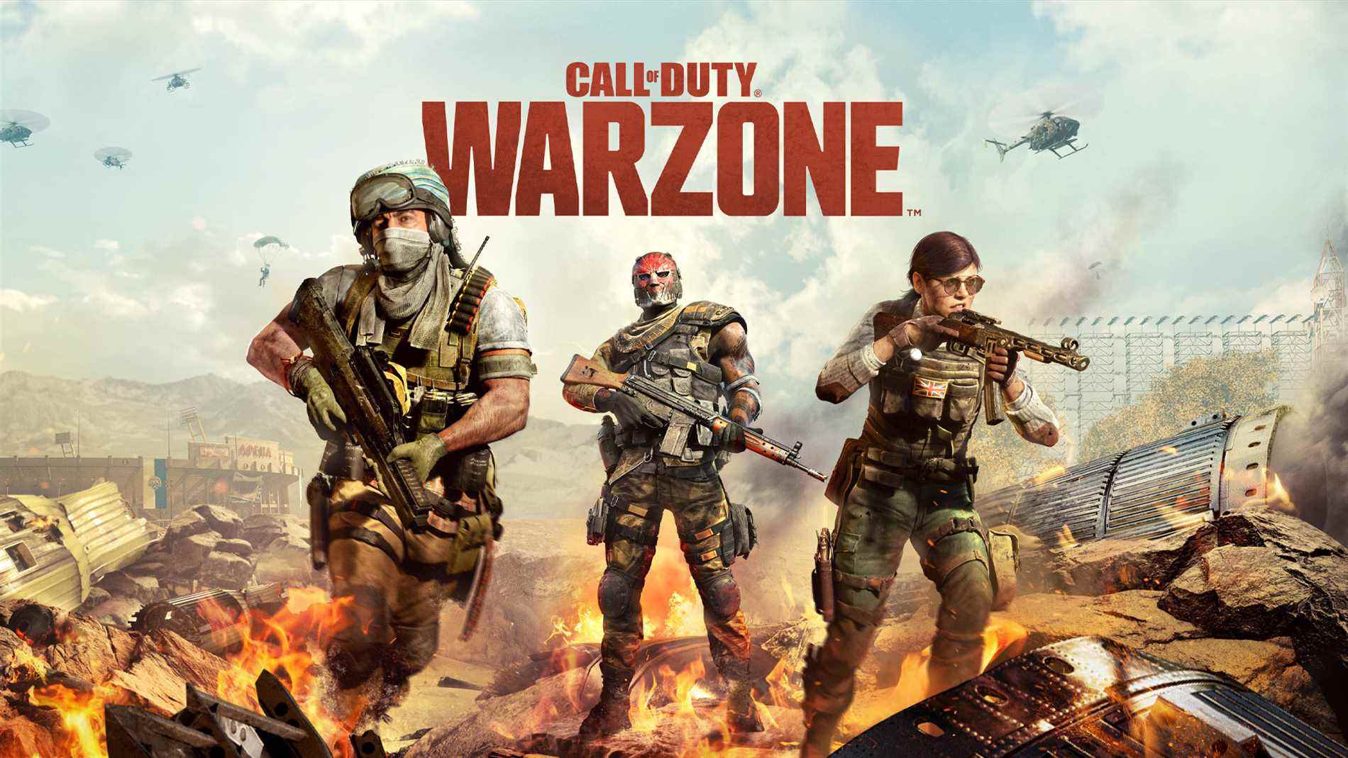 Écran titre de Call of Duty: Warzone, l'un des meilleurs jeux de bataille royale