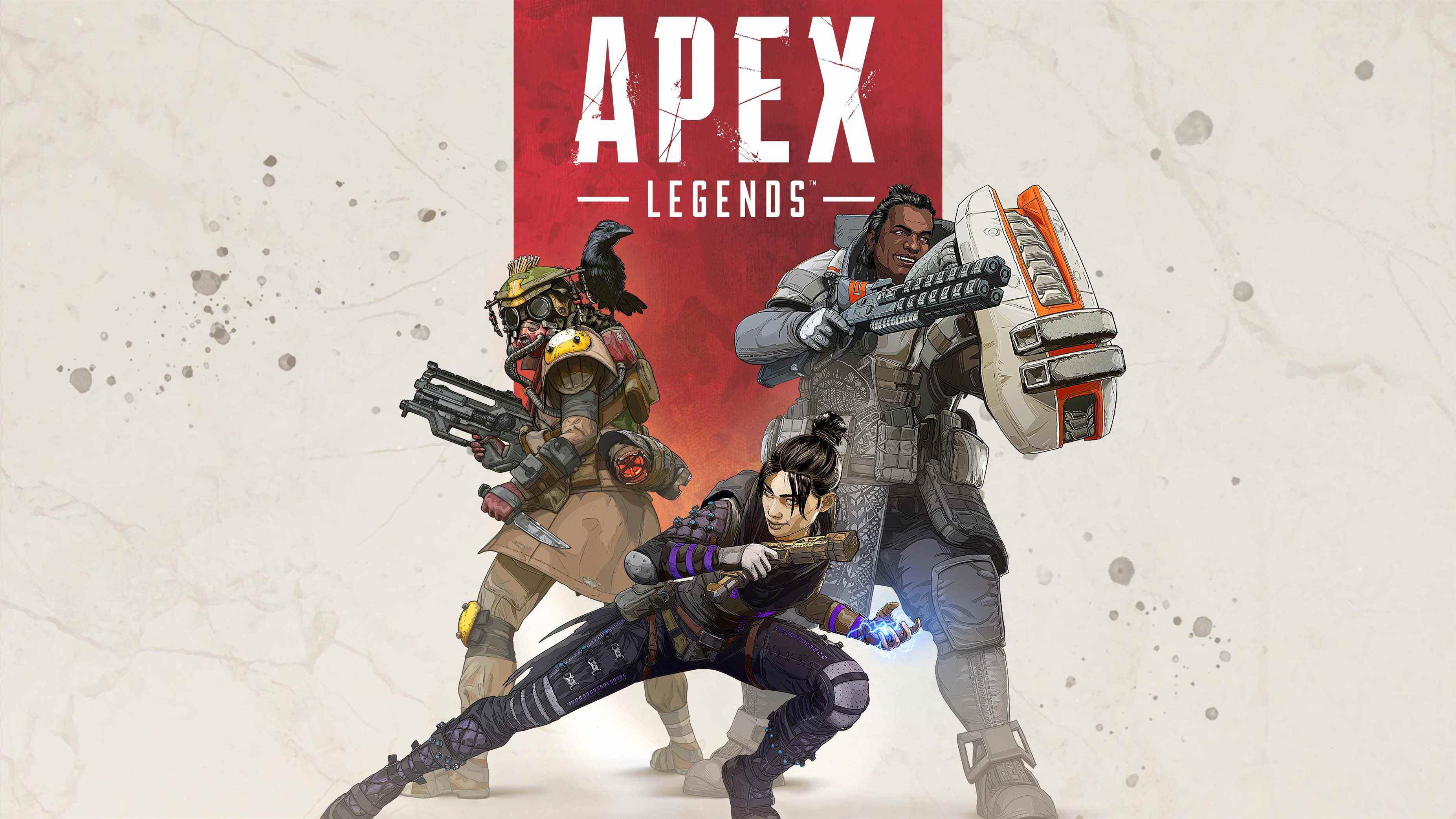 L'écran titre d'Apex Legends, l'un des meilleurs jeux de bataille royale