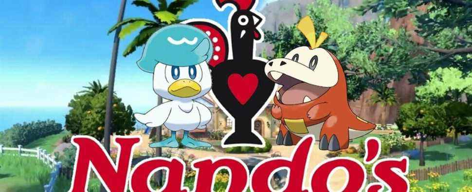 Aléatoire : A Cheeky Nando's a-t-il inspiré les nouveaux jeux Pokémon ?  Probablement pas