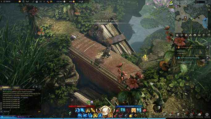 Le personnage du joueur dans Lost Ark a été rétréci pendant une partie du jeu se déroulant à Tortoyk et traverse un pont fou d'un livre tourné sur le côté