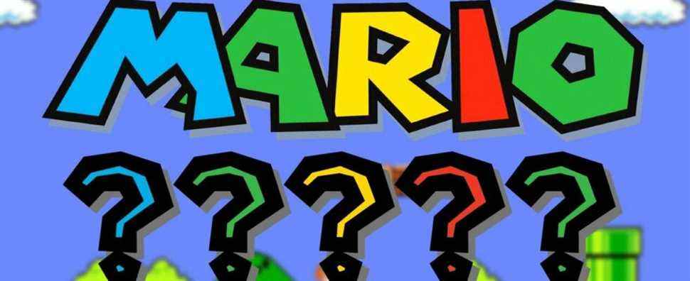 Aléatoire : Comment s'appelle Mario ?  Consultez ce tableau Mario Day pour la vraie réponse