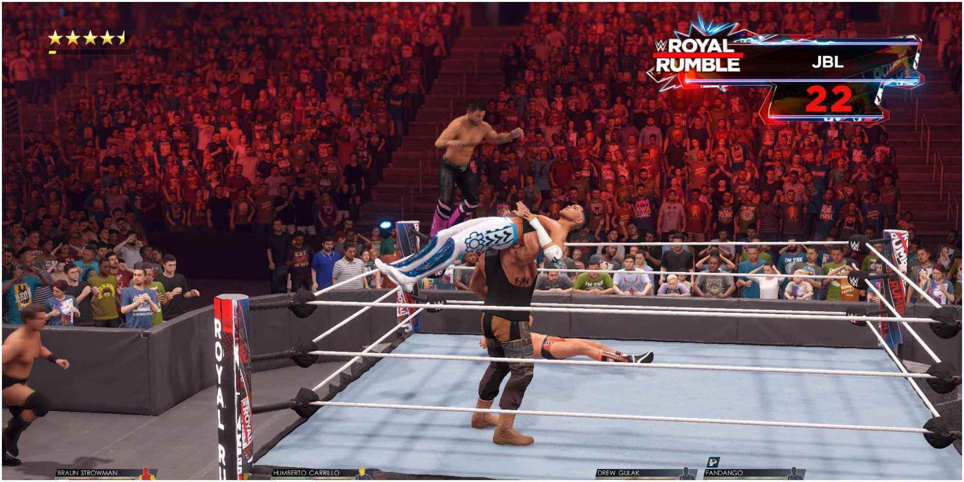 WWE 2K22 Braun frappe sa signature dans le grondement royal