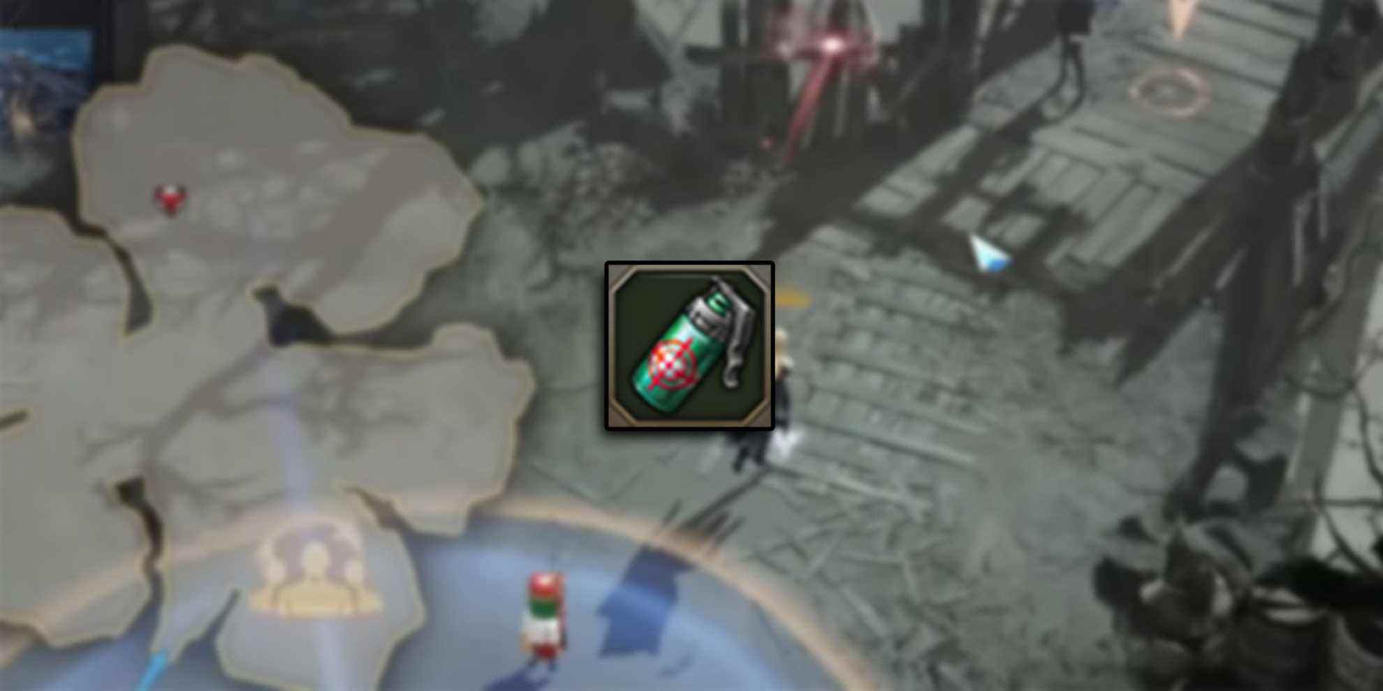 Lost Ark - Flare PNG superposé sur l'image d'une personne lançant réellement une fusée éclairante lors d'un raid de gardiens