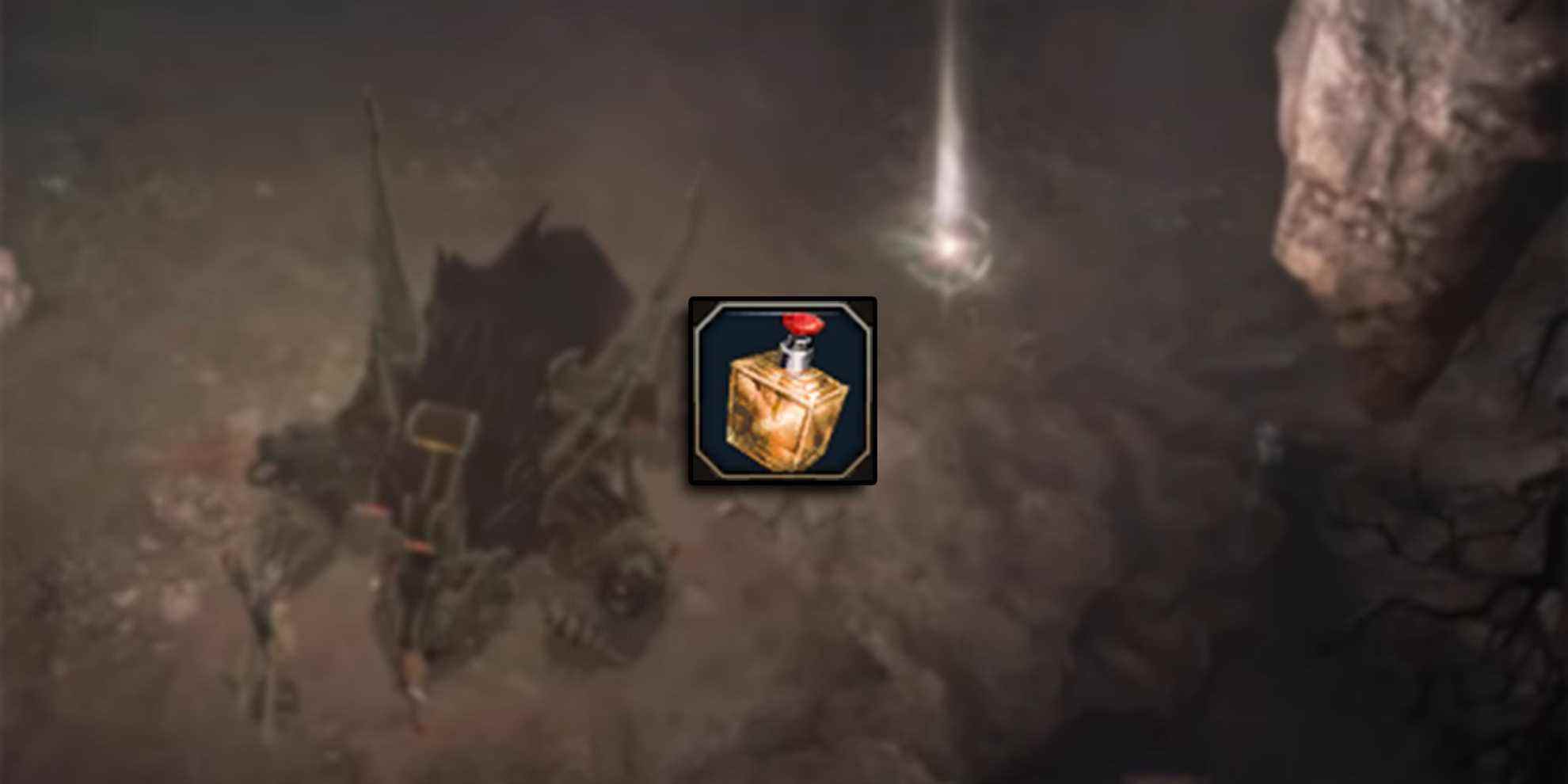 Lost Ark - Bombe à phéromones PNG superposé sur l'image d'un gardien d'urne déjà vaincu
