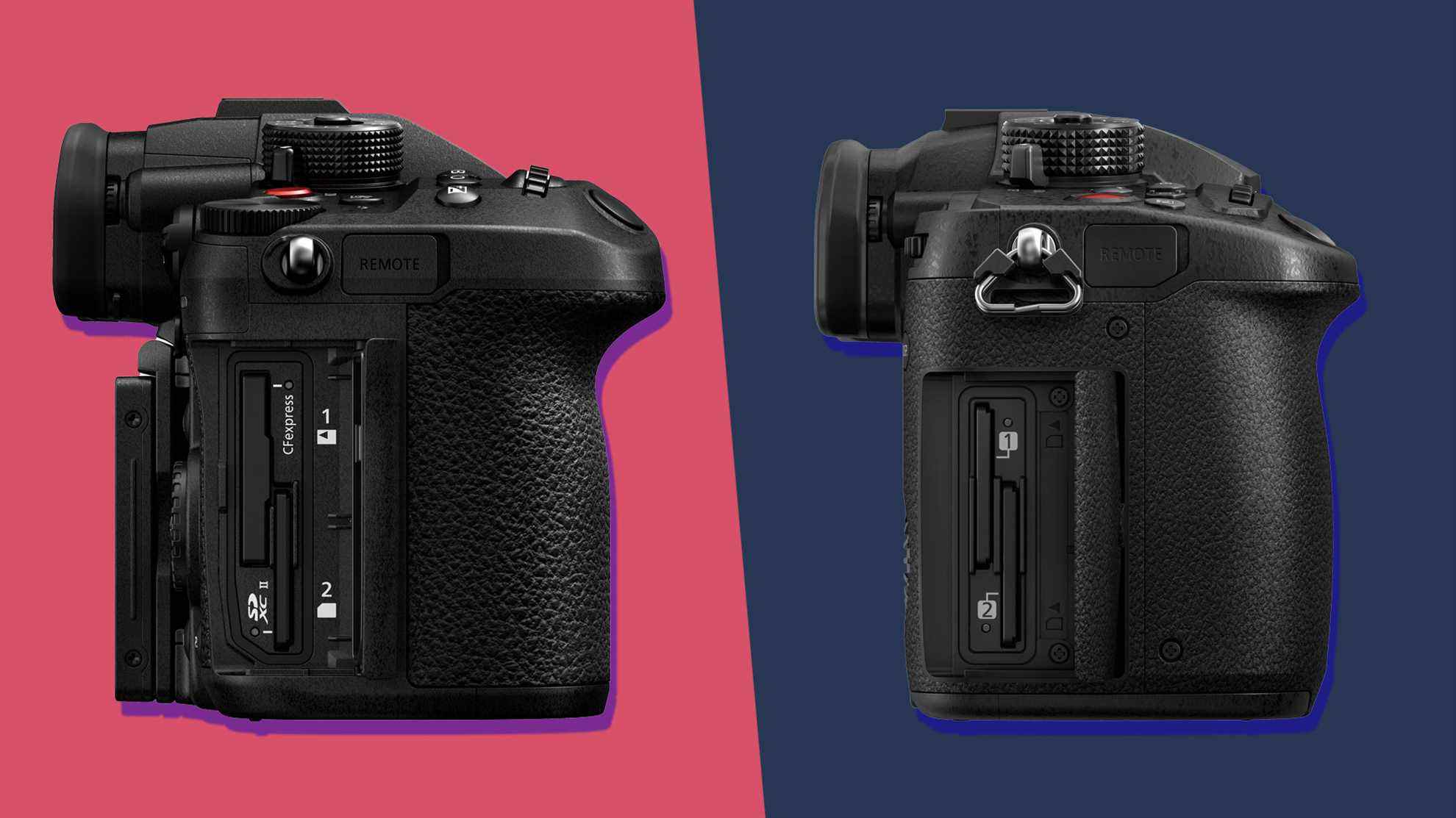 Les caméras Panasonic GH6 et GH5 II côte à côte